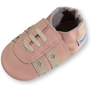 New Yihakids Baby Girl 6-12 Months Pink Slip On First Walking Moccasins Shoes